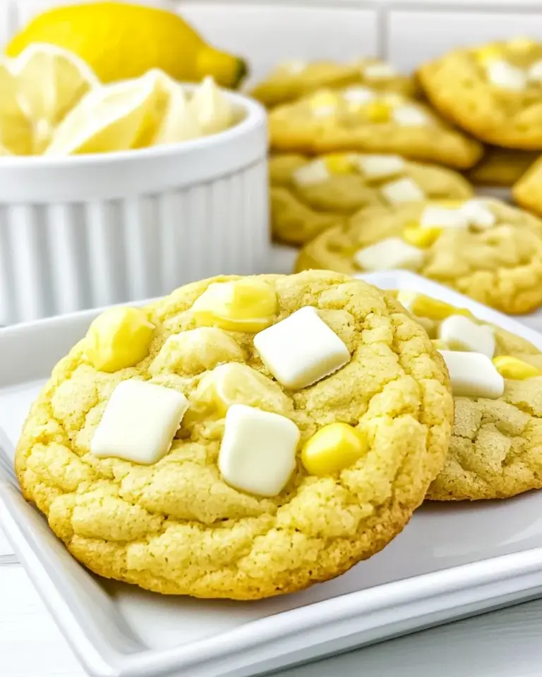 Homemade Lemon White Chocolate Cake Mix Cookies photo
