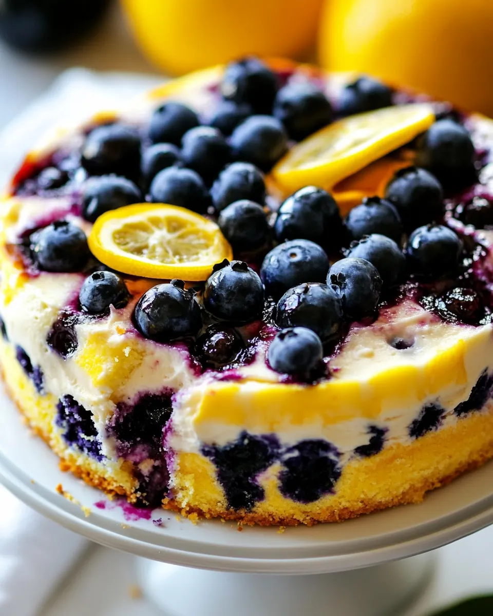 Classic Lemon berry Cake image