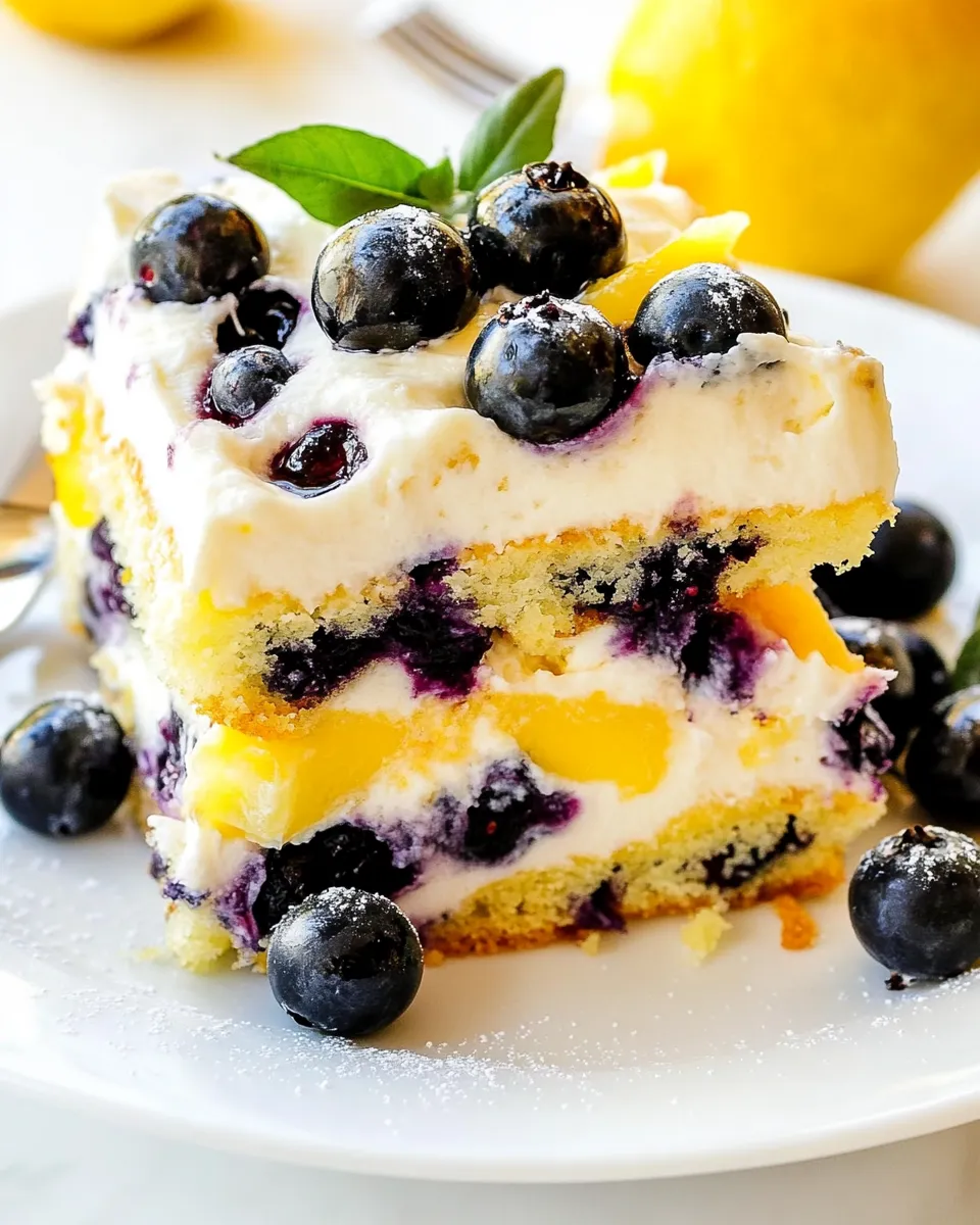 Easy Lemon berry Cake picture