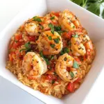 Homemade Light Italian Shrimp & Rice Skillet photo