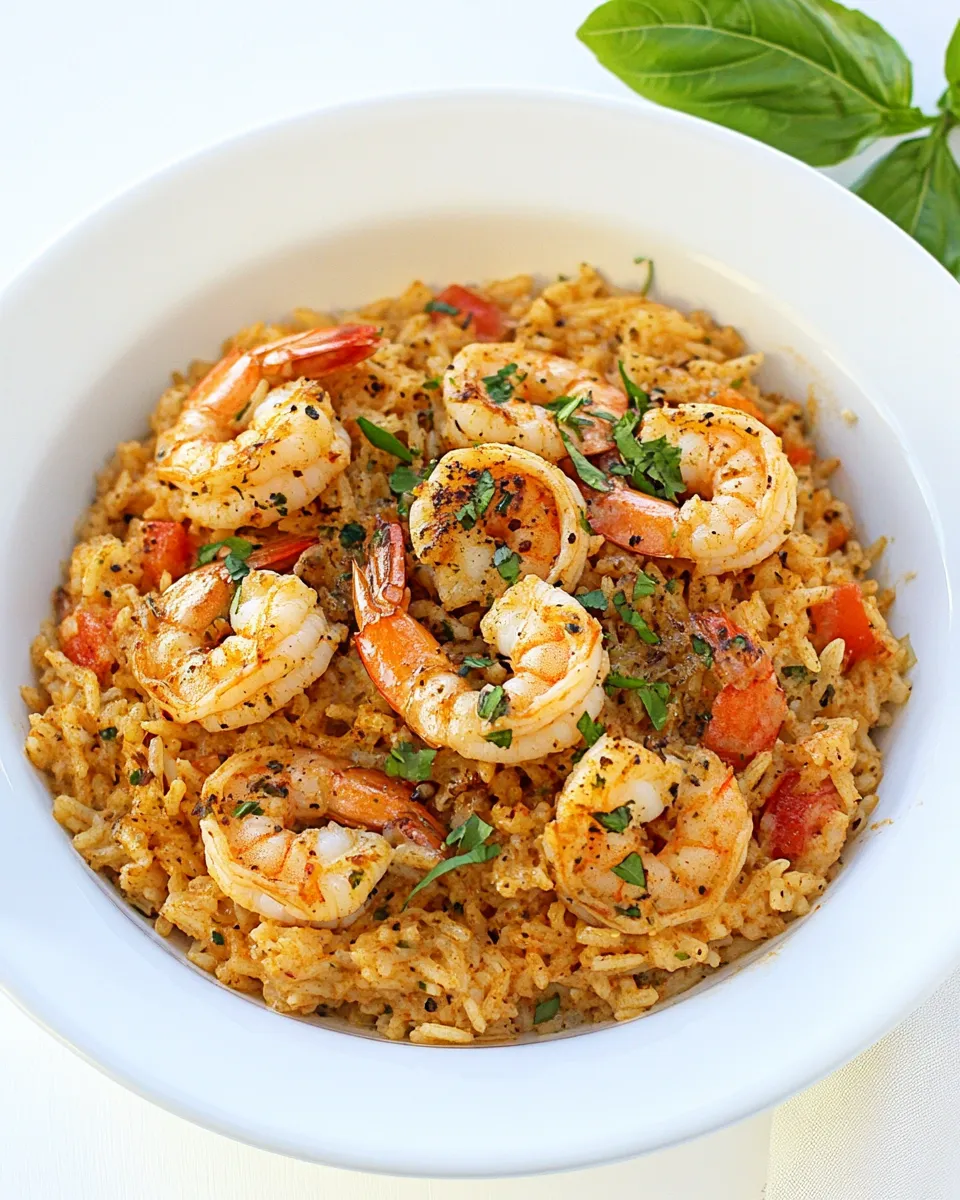 Classic Light Italian Shrimp & Rice Skillet image