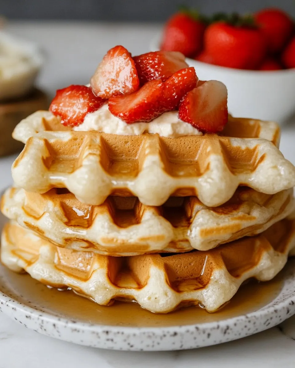 Classic Light and Crispy Belgian Waffles image