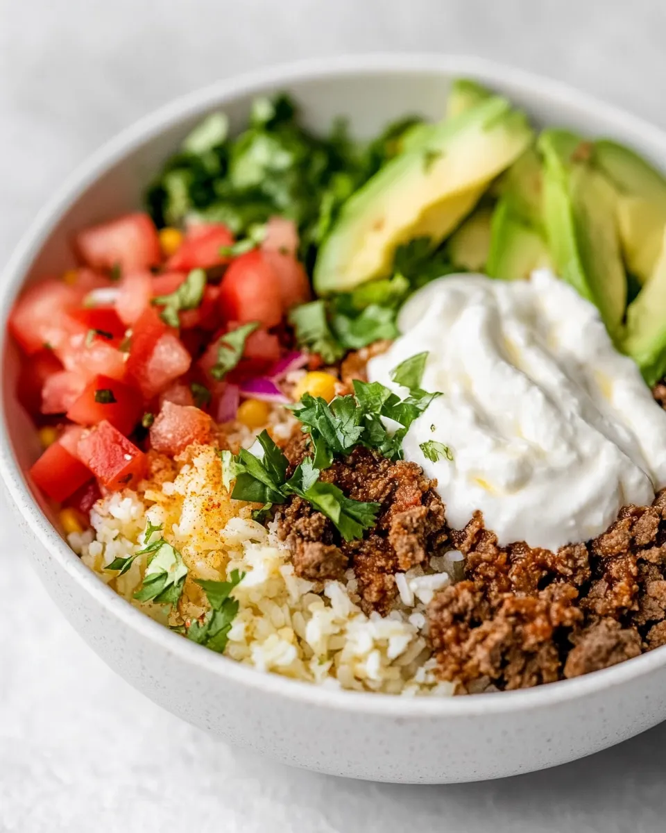 Homemade Low Carb Taco Bowls photo