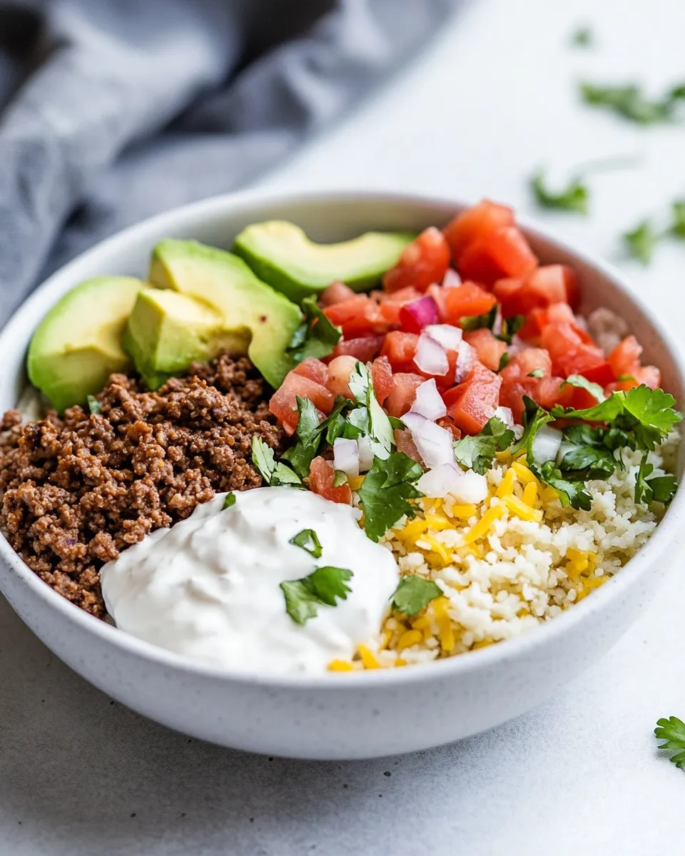 Easy Low Carb Taco Bowls picture