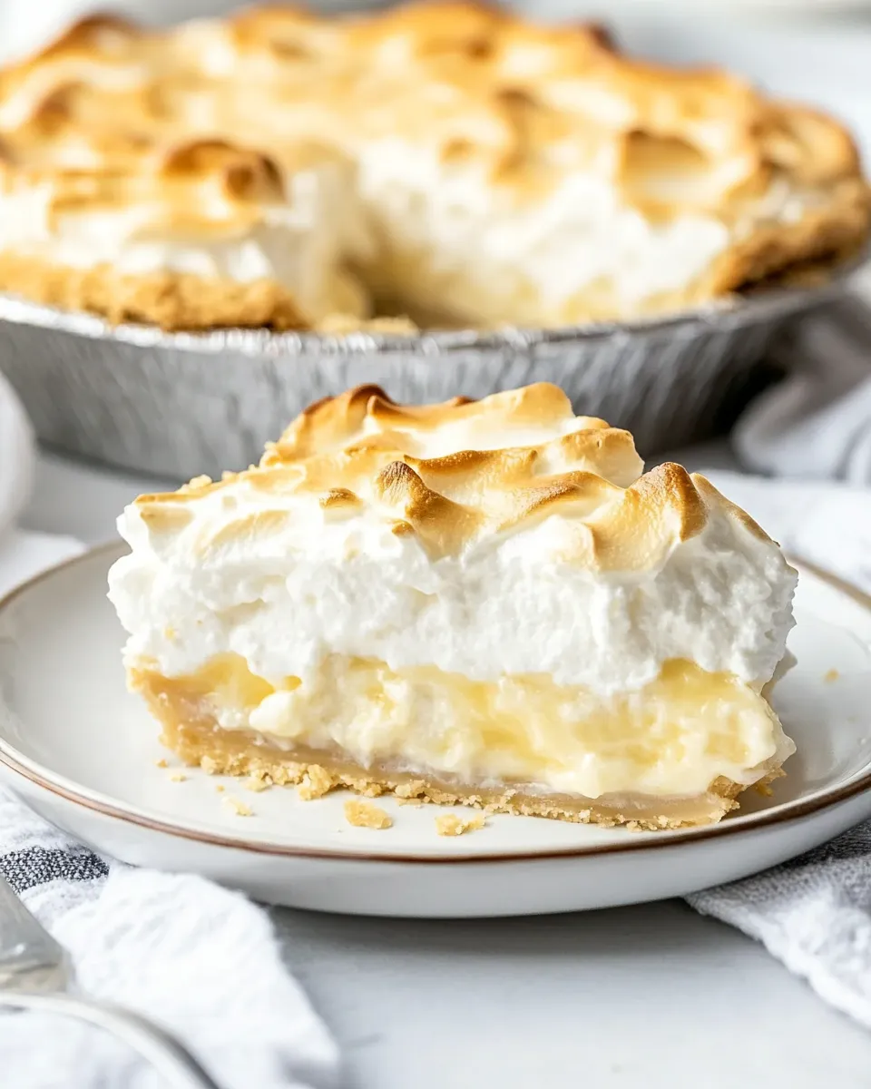 Classic Lubys Coconut Meringue Pie Easy Copycat Recipe photo