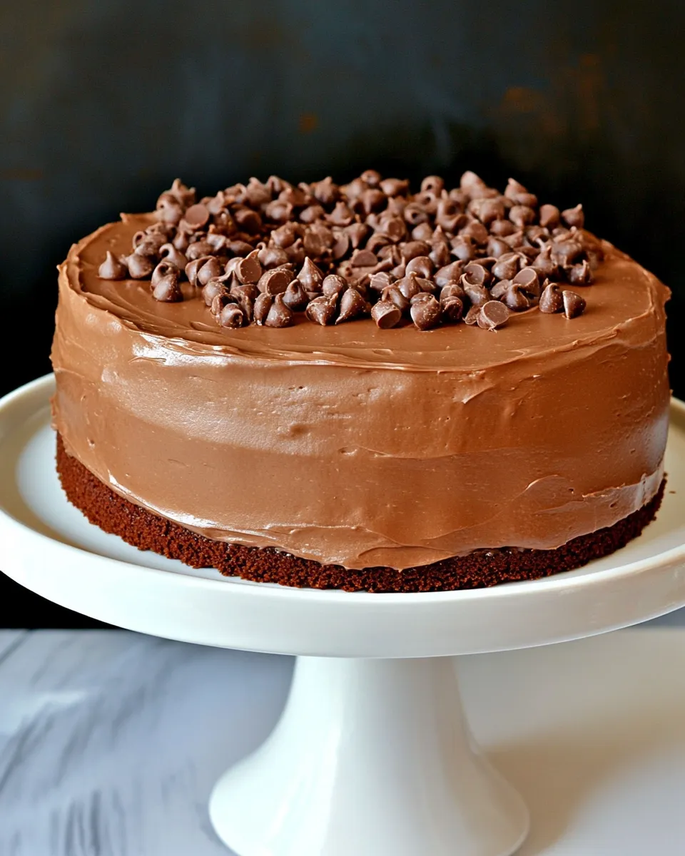 Easy Malted Chocolate Cake Recipe shot