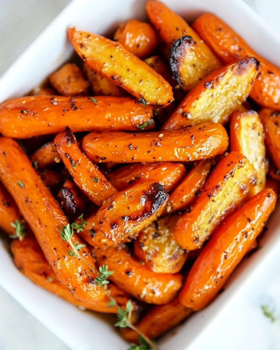 Homemade Maple Dijon Roasted Carrots photo