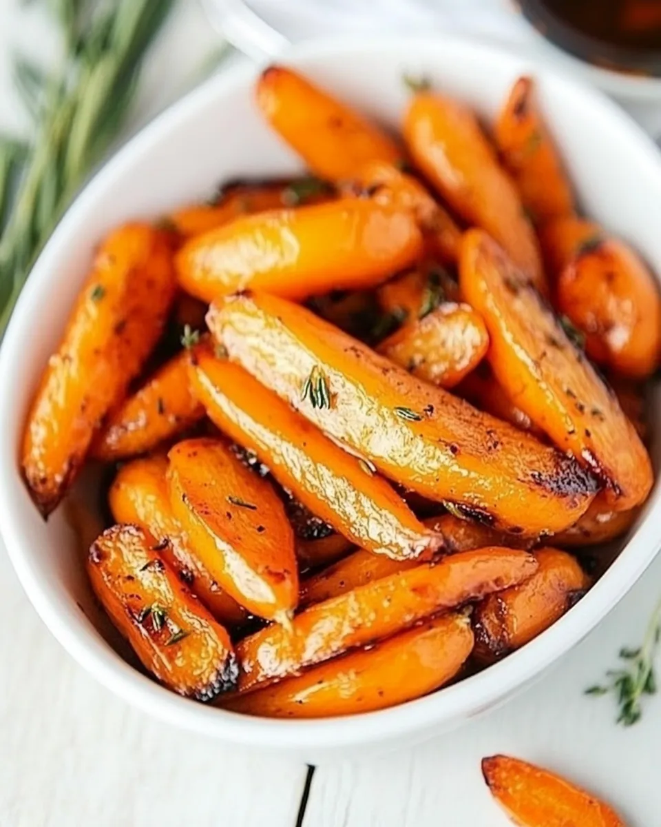Delicious Maple Dijon Roasted Carrots image