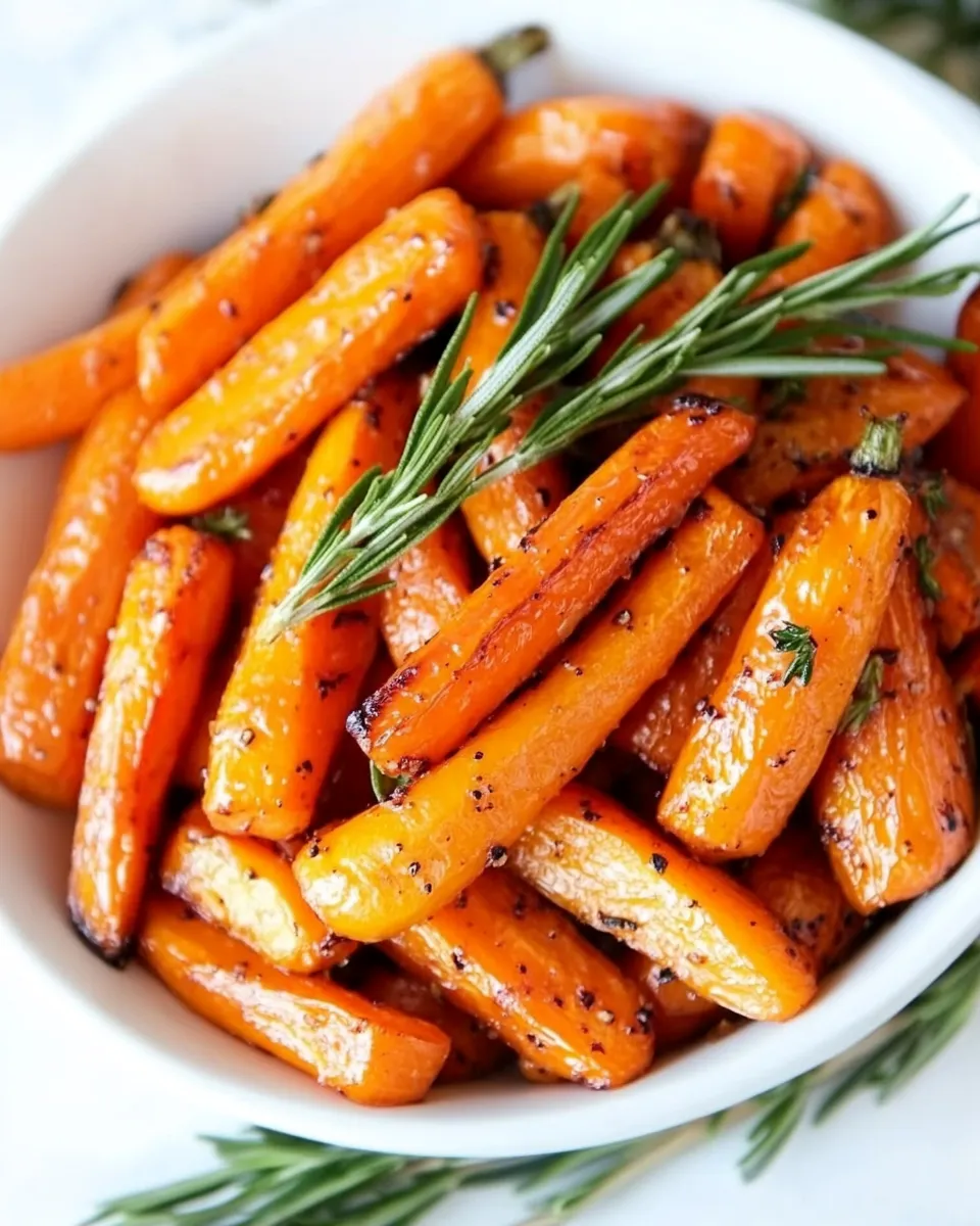 Quick Maple Dijon Roasted Carrots picture