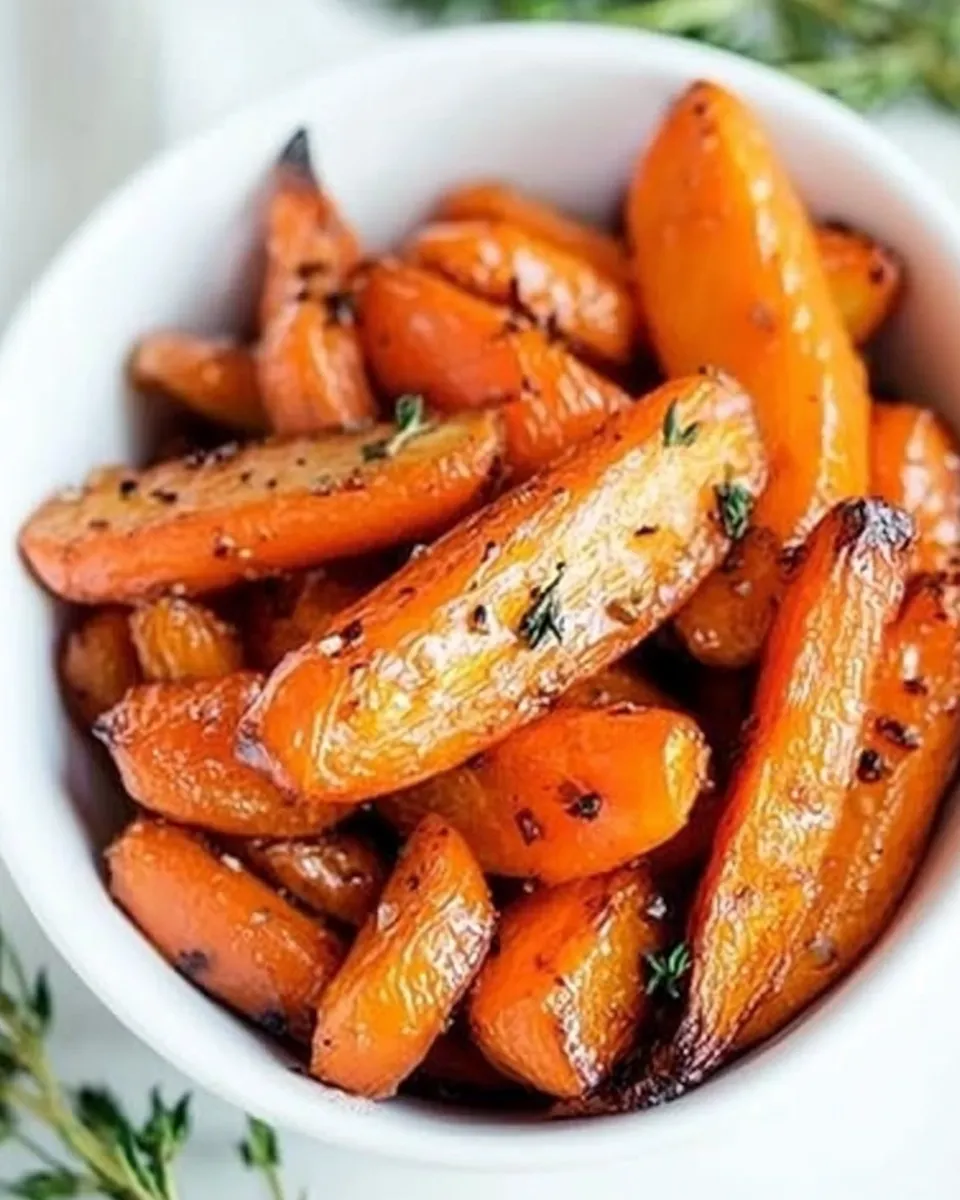 Best Maple Dijon Roasted Carrots shot