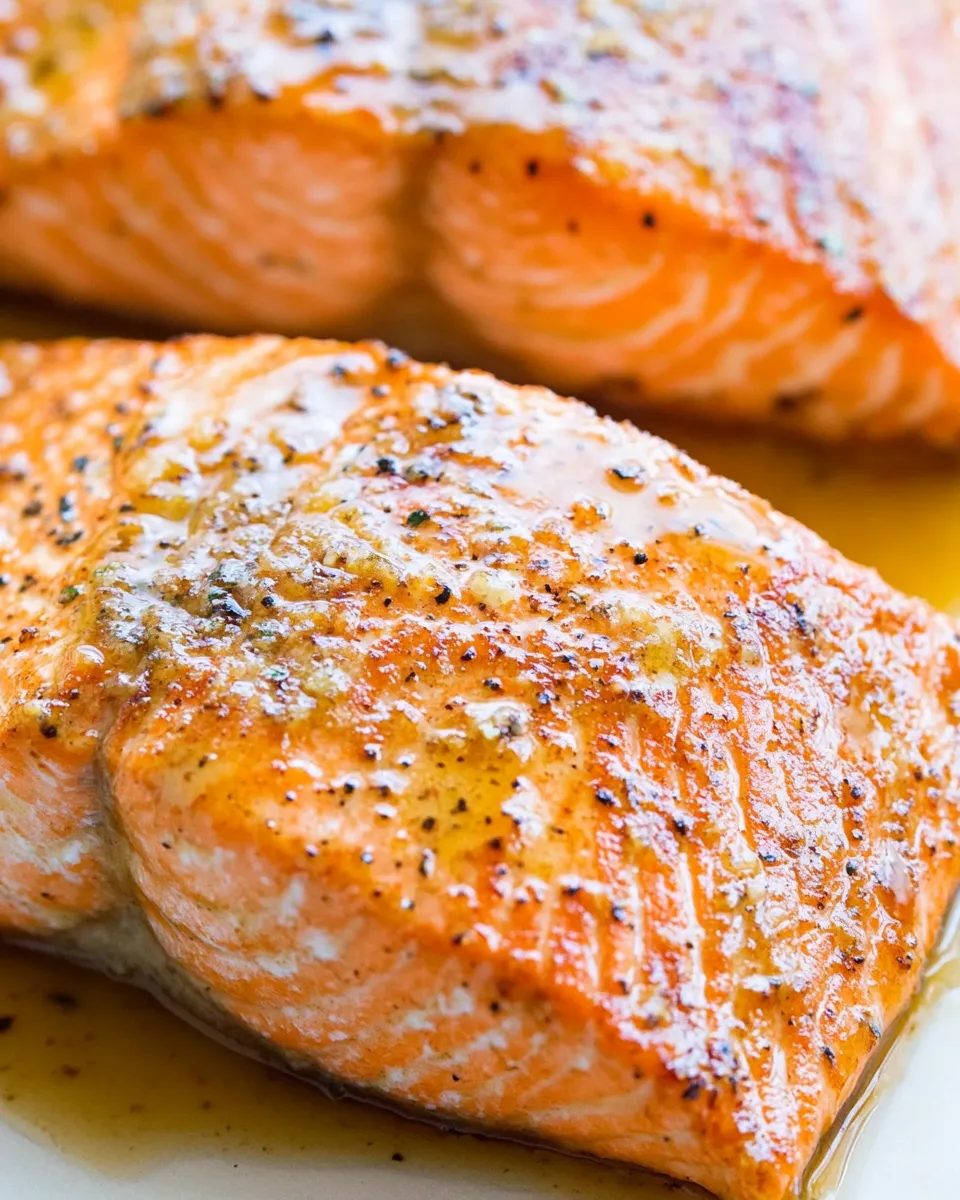 Homemade Maple Glazed Baked Salmon photo