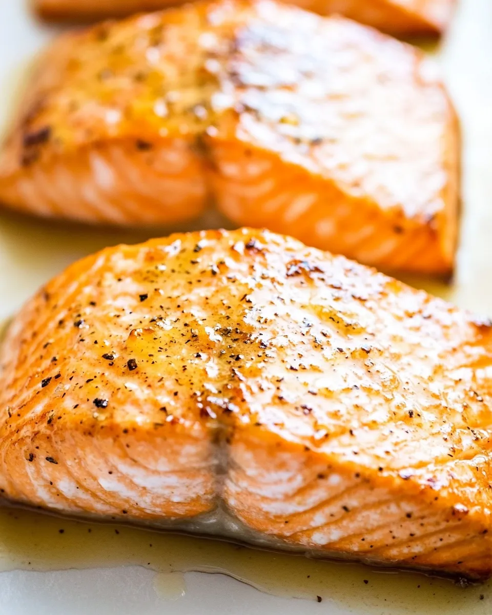 Delicious Maple Glazed Baked Salmon shot