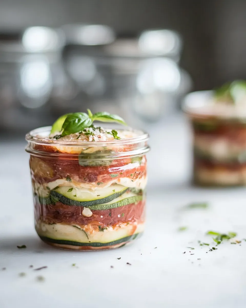 Classic Mason Jar Zucchini Lasagna image