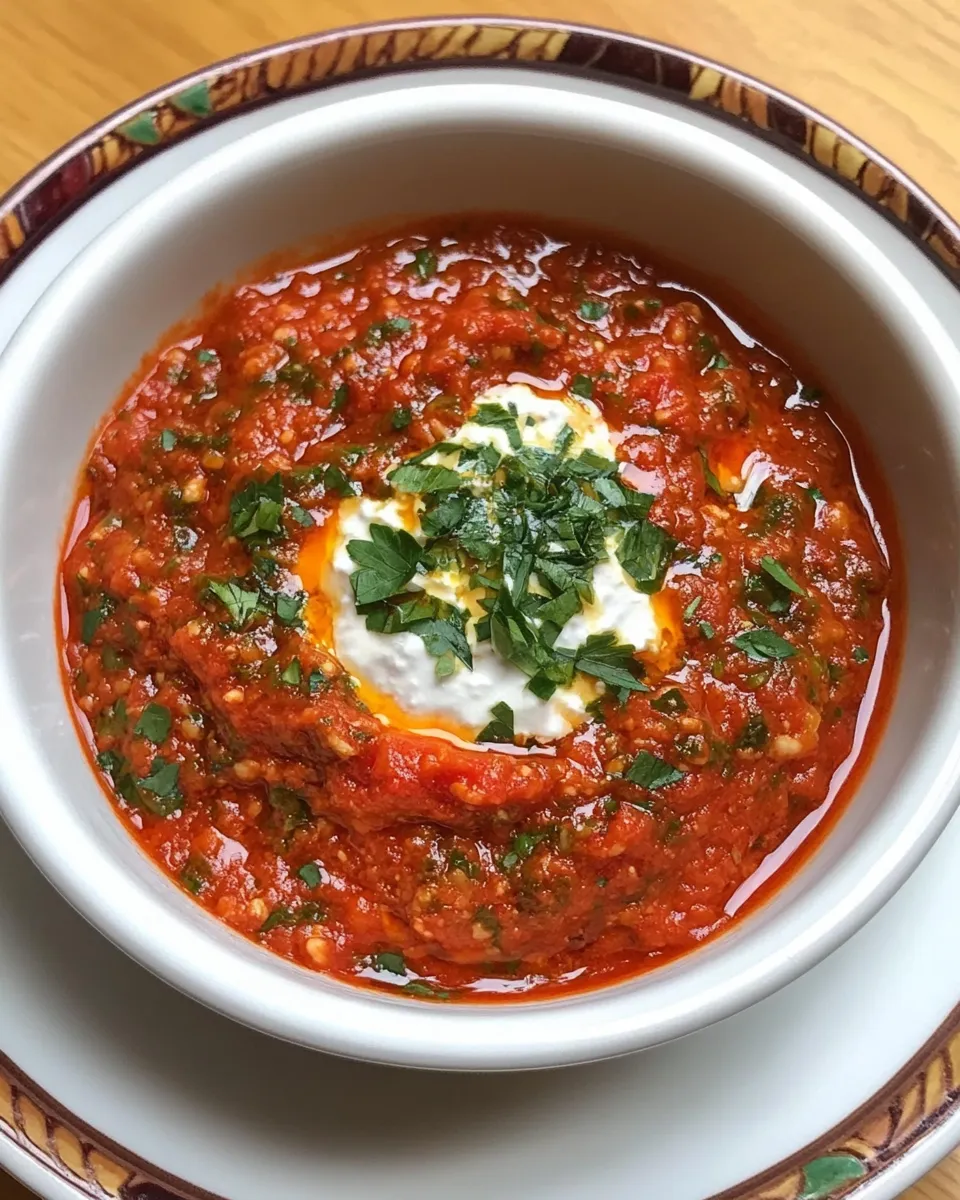 Delicious Matbucha shot