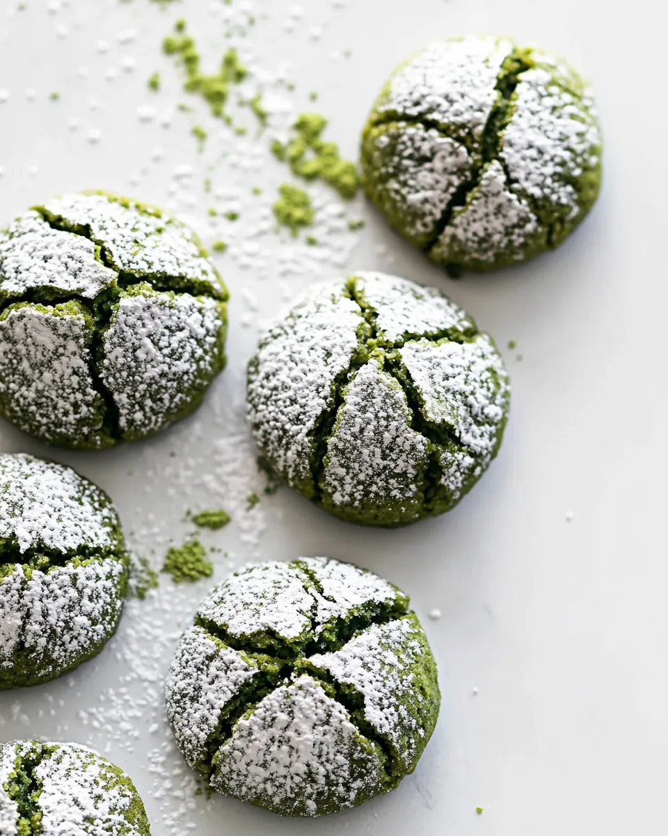 Homemade Matcha Amaretti Cookies photo