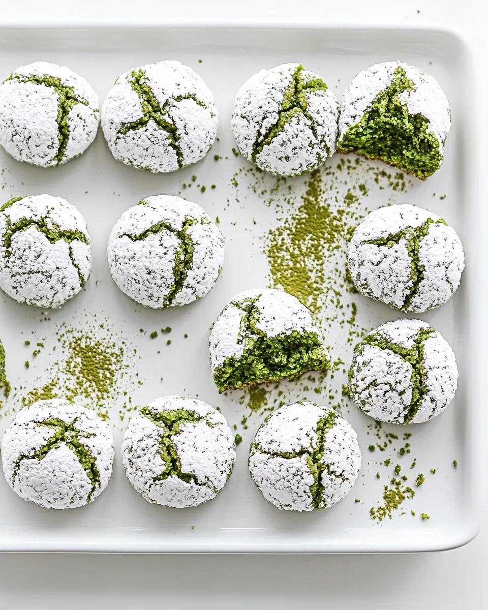 Easy Matcha Amaretti Cookies picture