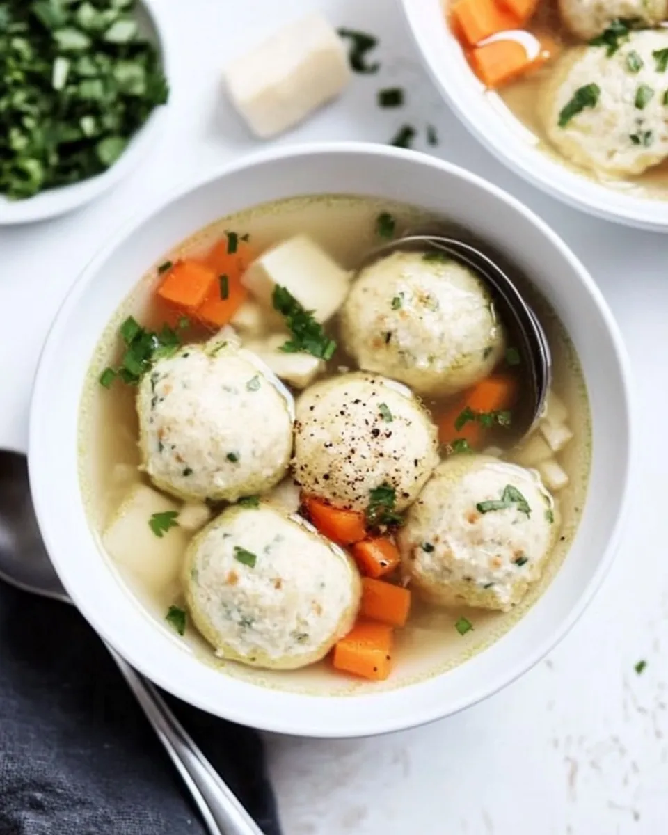 Delicious Matzo Ball Soup Recipe shot