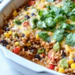 Easy Meaty Vegan Mexican Rice Casserole photo