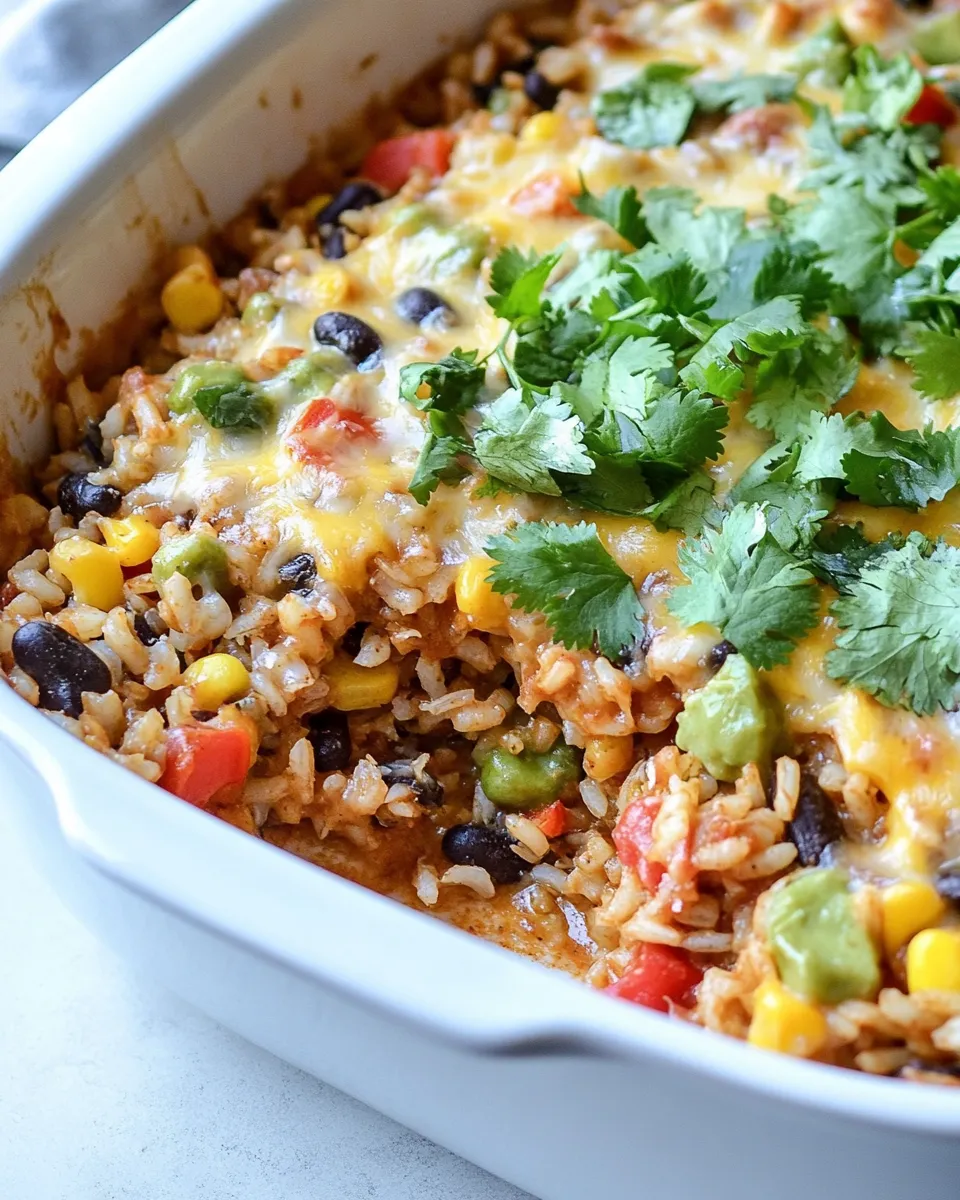 Easy Meaty Vegan Mexican Rice Casserole photo