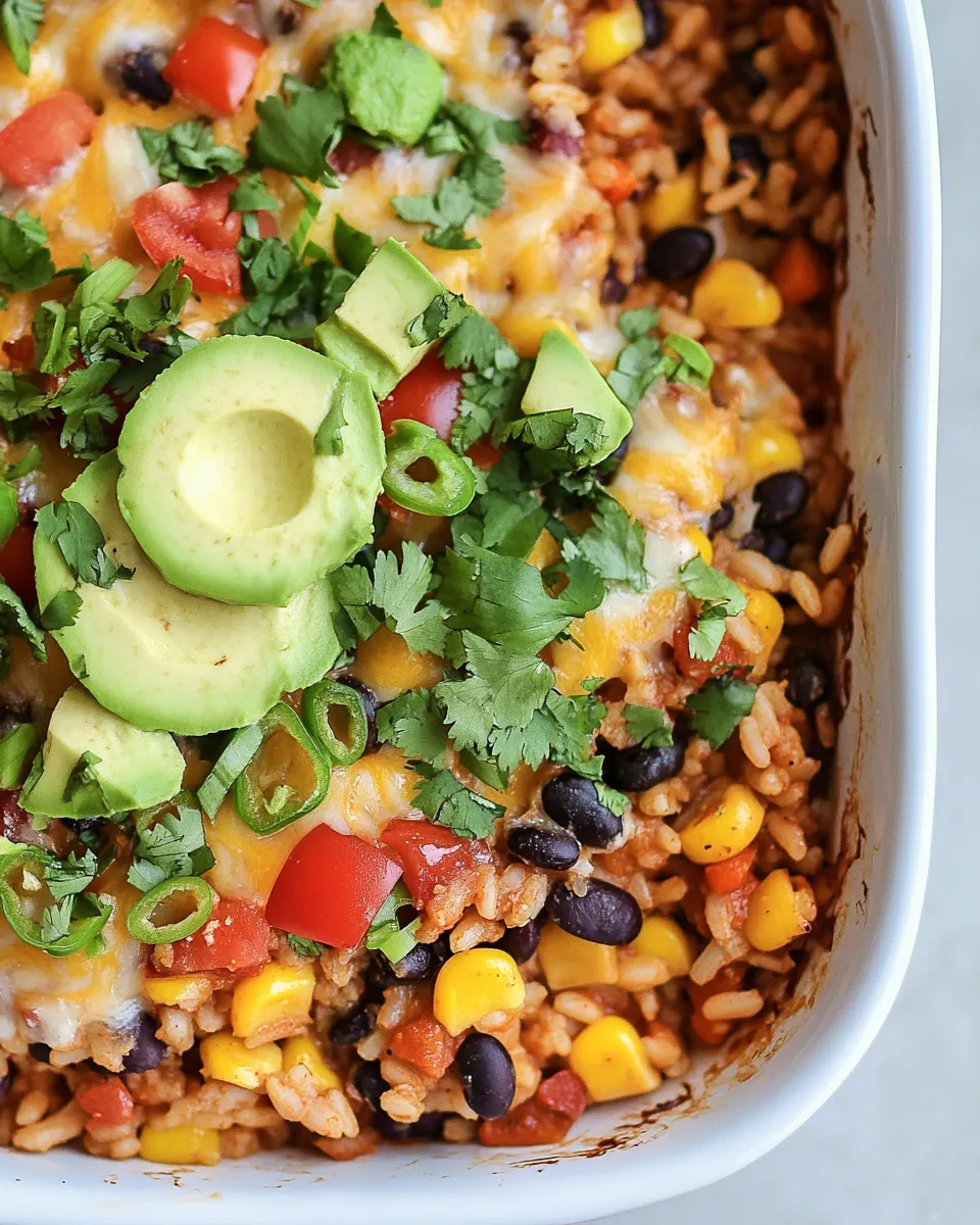 Best Meaty Vegan Mexican Rice Casserole shot