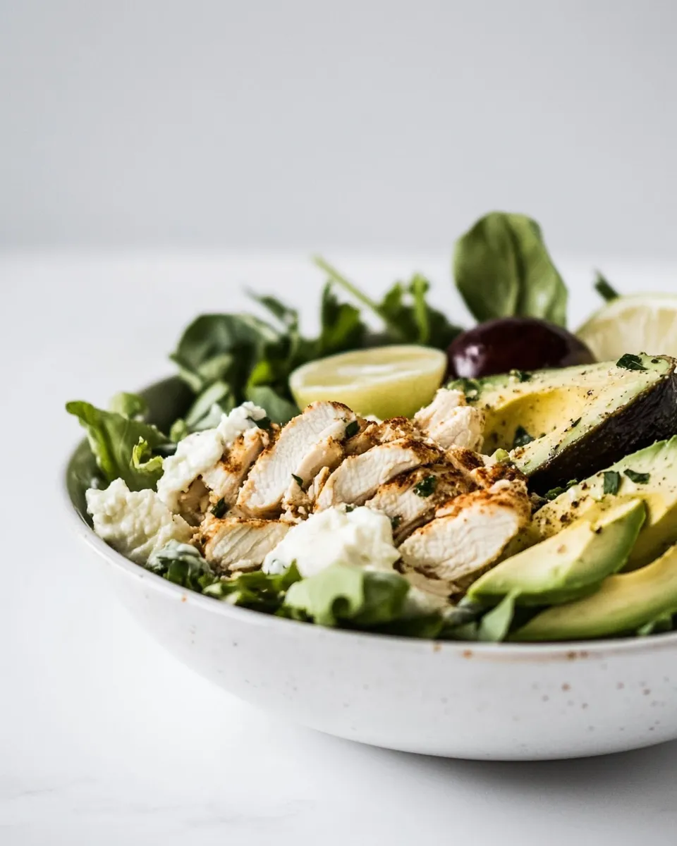 Classic Mediterranean Avocado Chicken Salad. picture