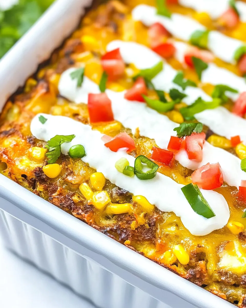 Homemade Mexican Hash Brown Breakfast Casserole photo