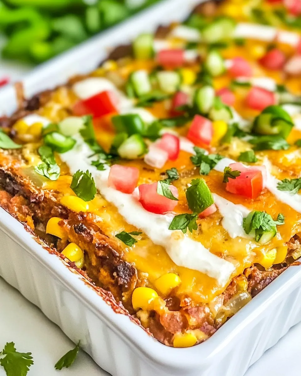 Delicious Mexican Hash Brown Breakfast Casserole shot