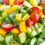 Homemade Mexican Salad with Lime Dressing photo