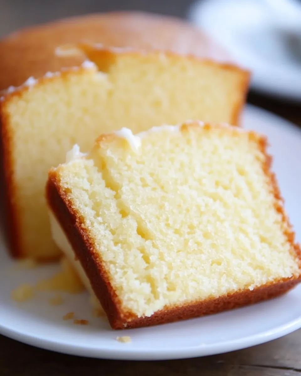 Delicious Meyer Lemon Pound Cake shot