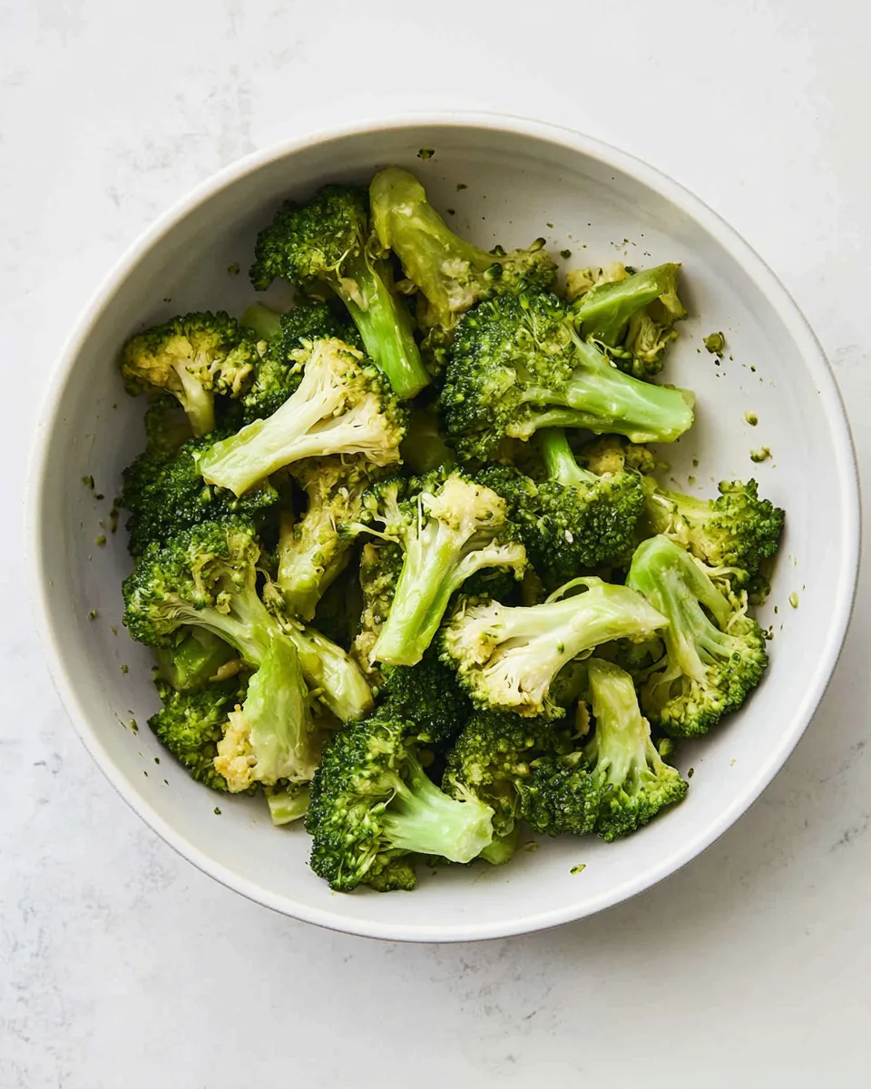 Quick Microwave Broccoli shot