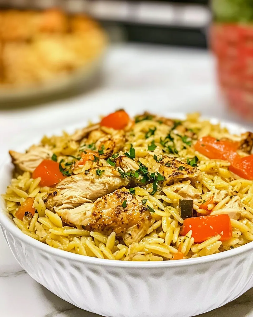 Homemade Million Dollar Chicken Orzo photo