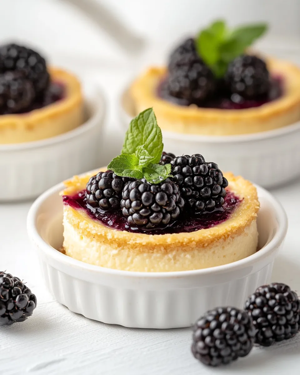 Classic Mini Blackberry Cheesecakes image