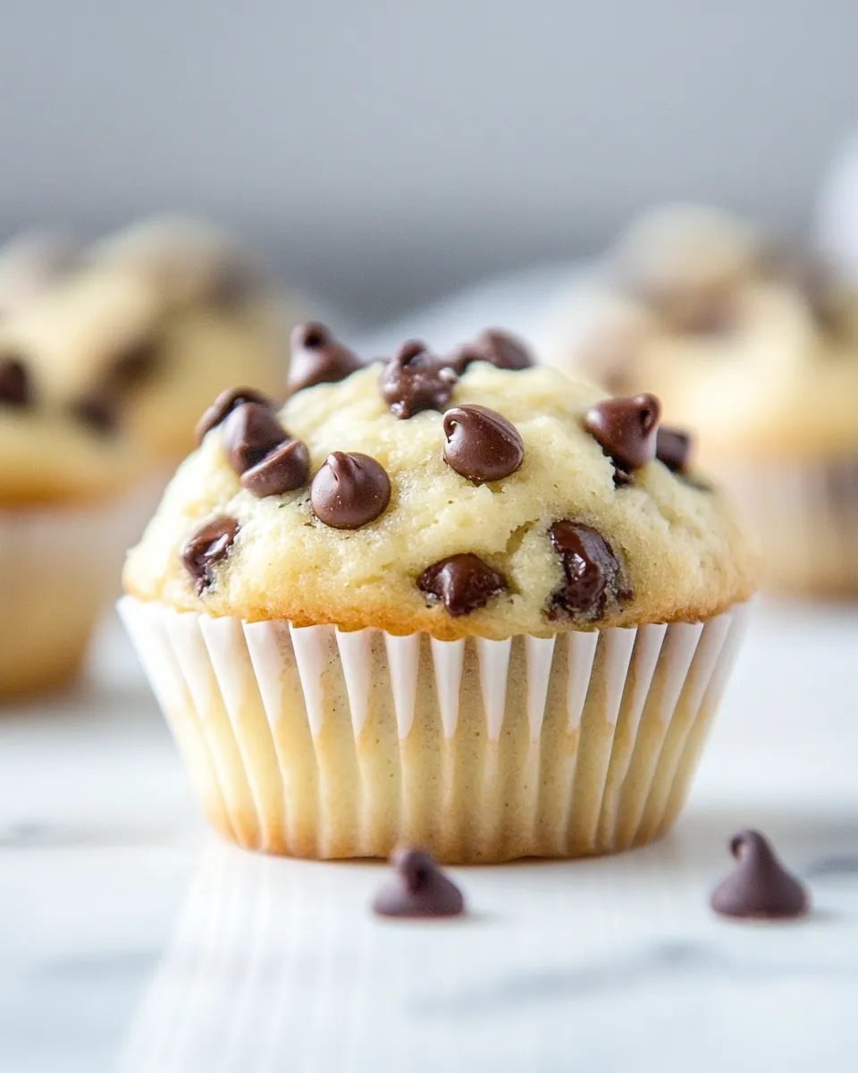 Homemade Mini Chocolate Chips Muffins photo