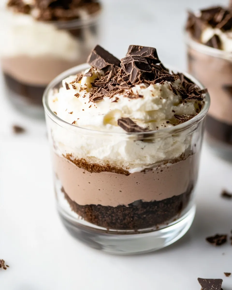 Delicious Mini Chocolate Mascarpone Trifles (no bake) image