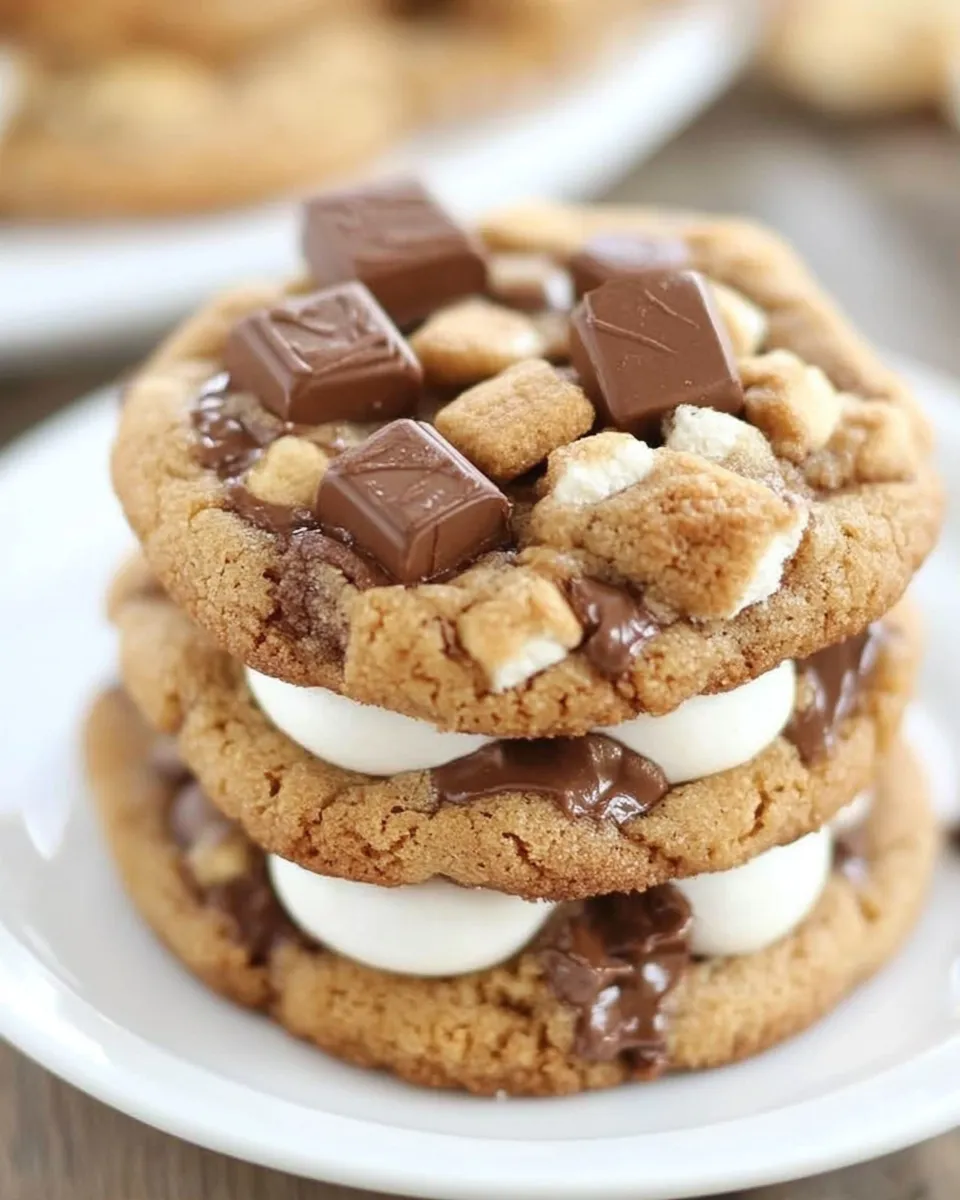 Homemade Mini Smores Cookies photo