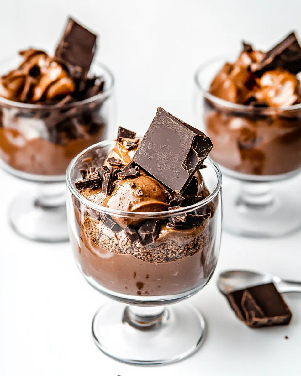 Homemade Mini Triple Chocolate Trifles photo