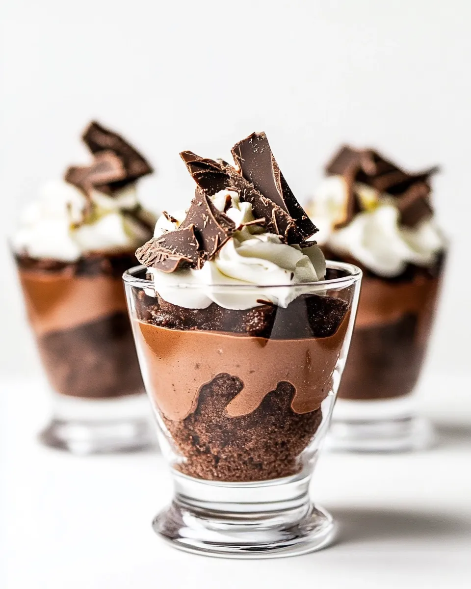 Easy Mini Triple Chocolate Trifles picture