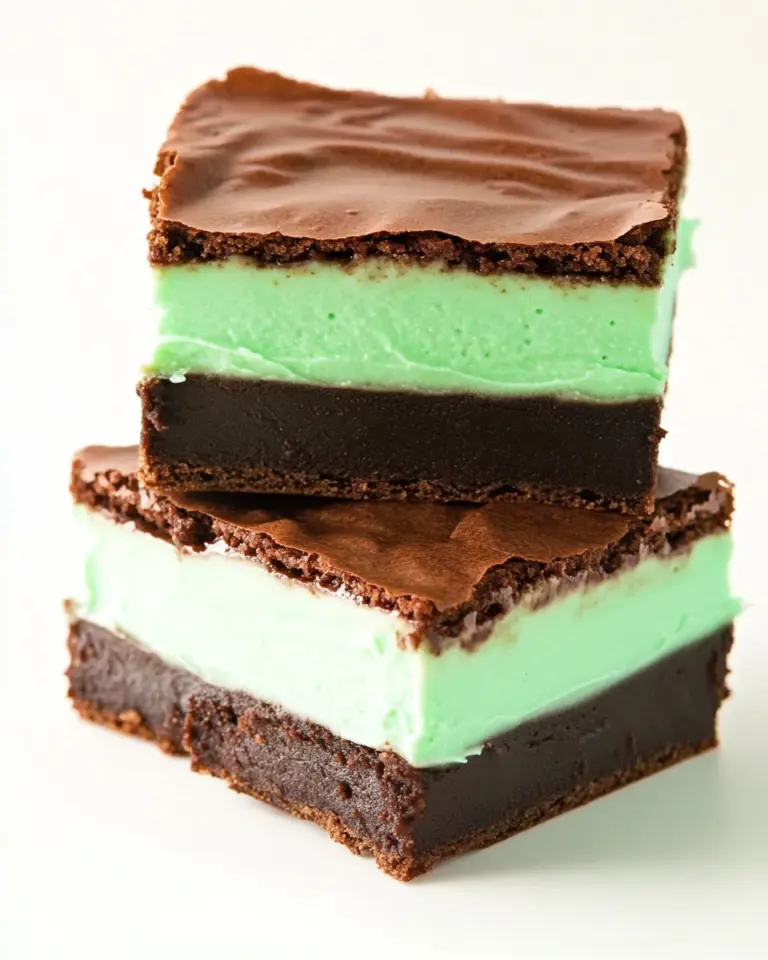 Homemade Mint Brownies (aka Grasshopper Brownies or Creme de Menthe Brownies) photo