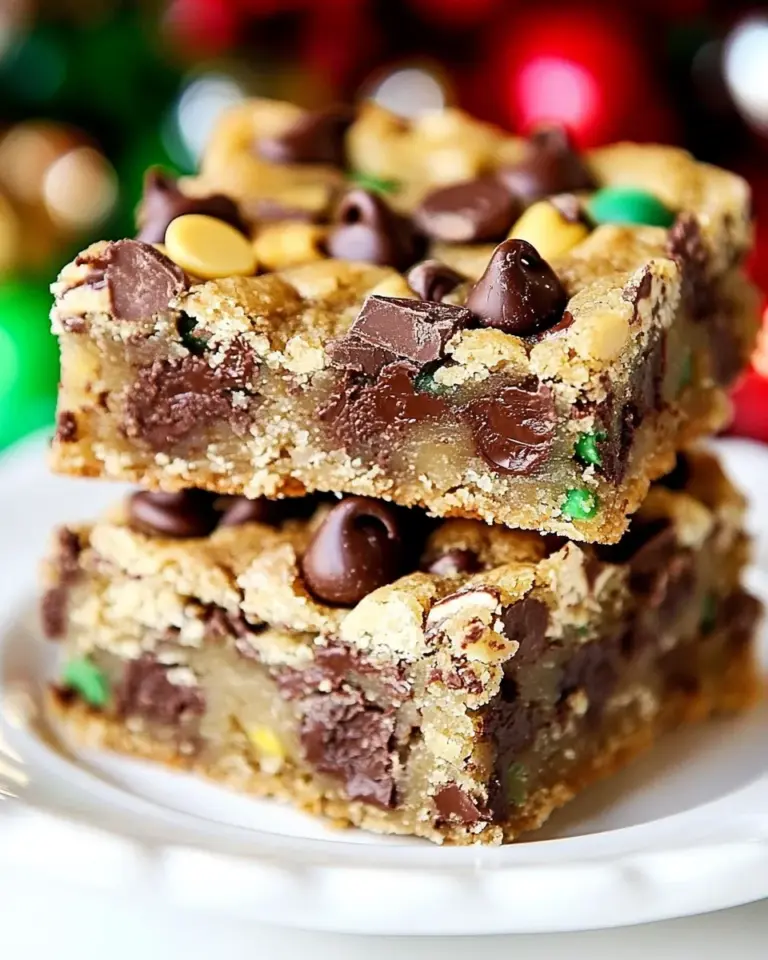 Homemade Mint Chocolate Chip Cookie Bars photo