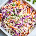 Homemade Mixed Cabbage Apple Coleslaw photo