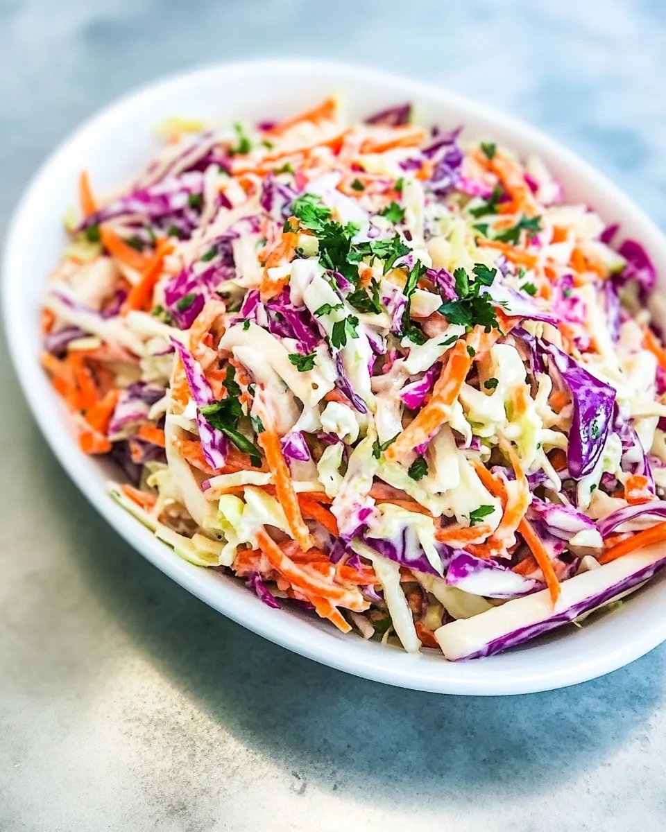 Delicious Mixed Cabbage Apple Coleslaw shot