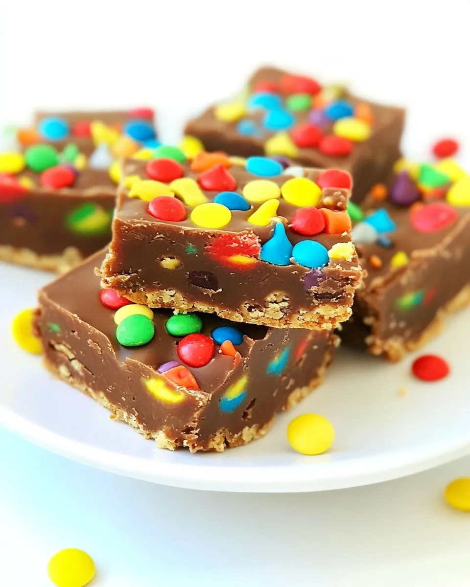 Delicious Monster Fudge Bars shot