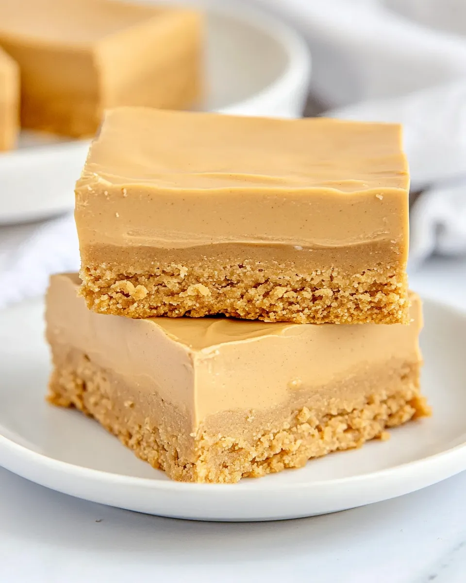 Easy No-Bake Double Peanut Butter Bars picture