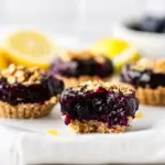 Homemade No Bake Blueberry Lemon Mini Tarts photo