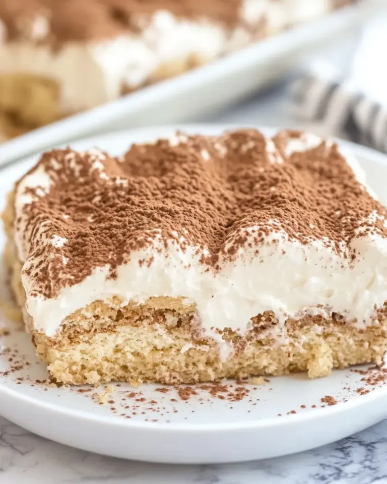 Homemade No Bake Shortbread Tiramisu Dessert photo