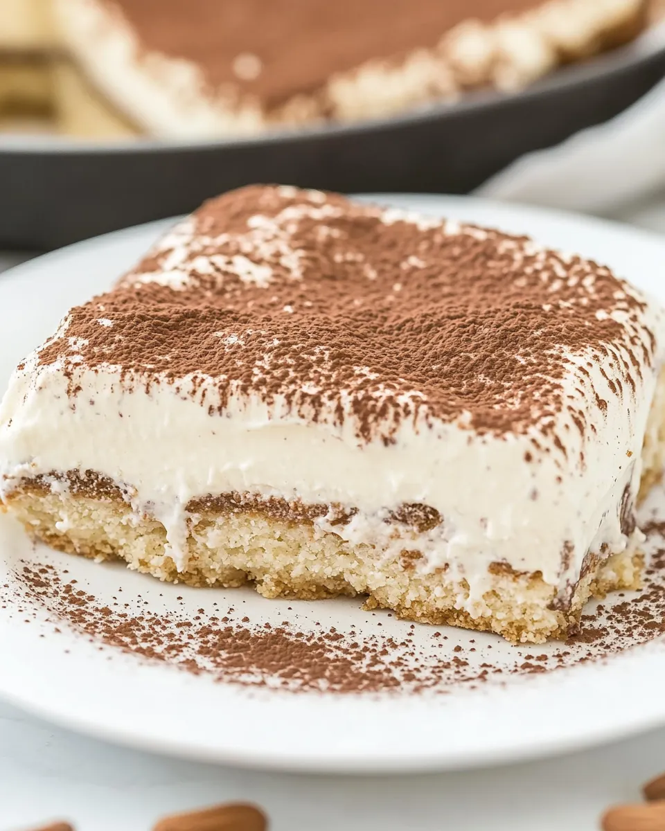 Delicious No Bake Shortbread Tiramisu Dessert shot