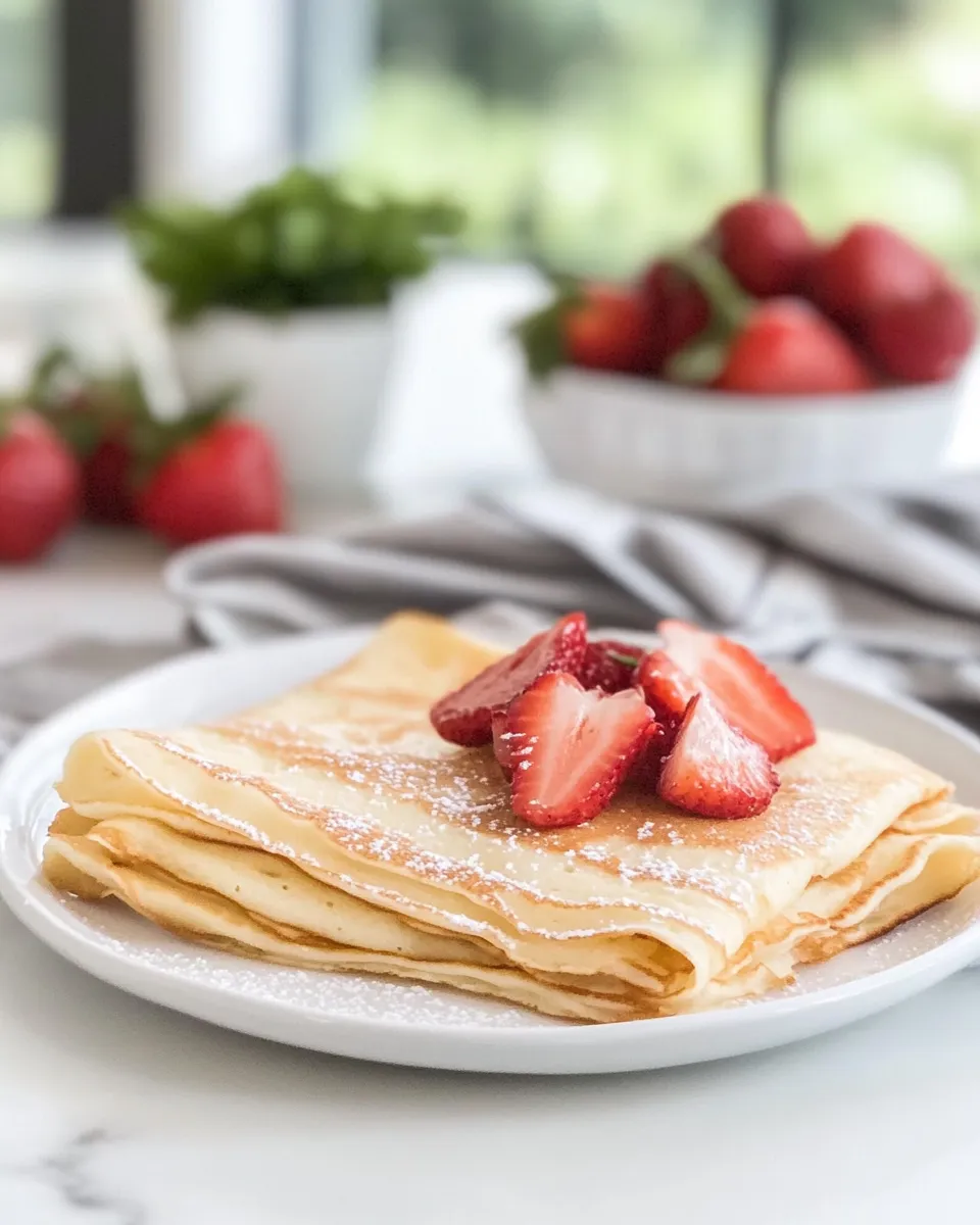 Delicious Norwegian Pancakes shot