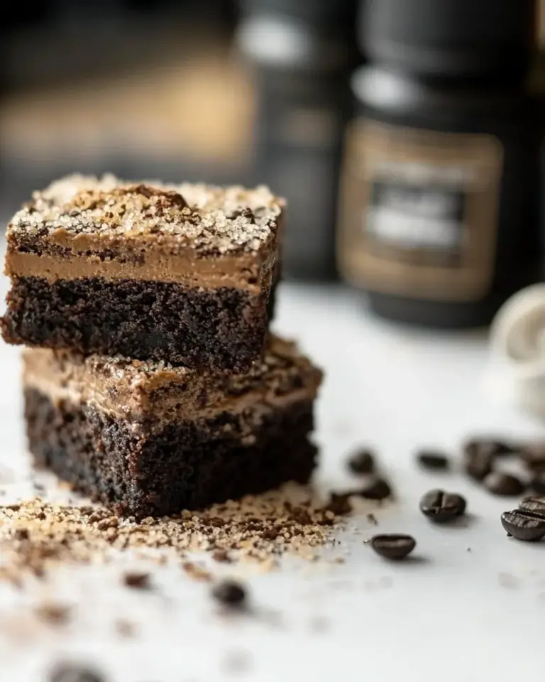 Homemade Nutella Coffee Crunch Brownies. photo