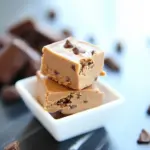 Homemade Nutella Peanut Butter Cookie Dough Fudge photo