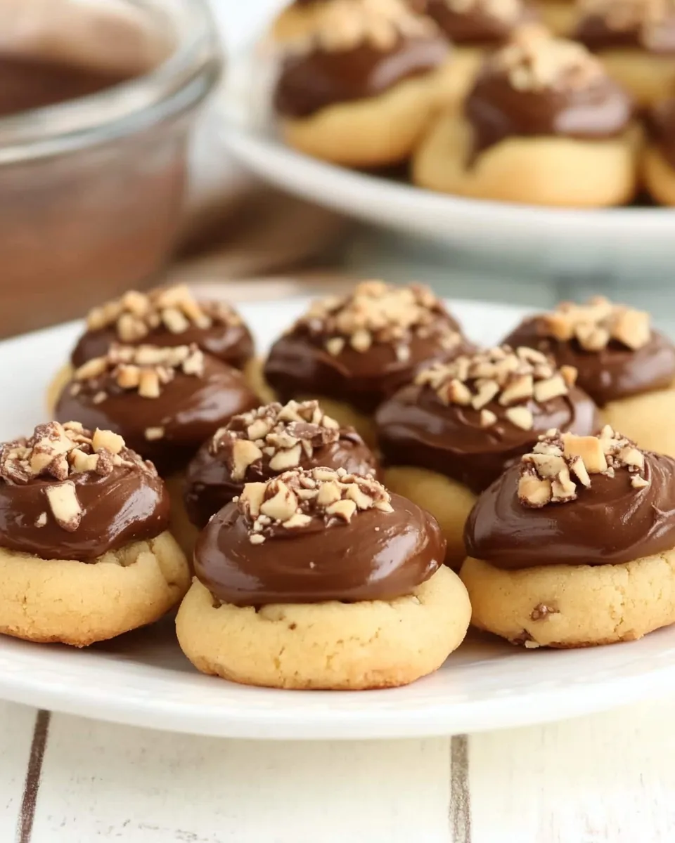 Delicious Nutella Thumbprint Cookies shot